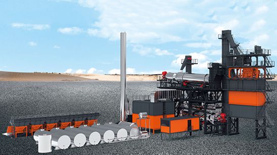 Planta de mezcla asfáltica continua