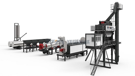 Planta de asfalto móvil, serie YLB