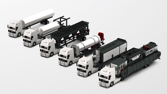 Planta de asfalto móvil, serie YLB