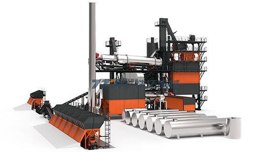 Planta de reciclaje de asfalto ecológica, serie TSEC