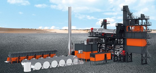 Planta de mezcla asfáltica continua