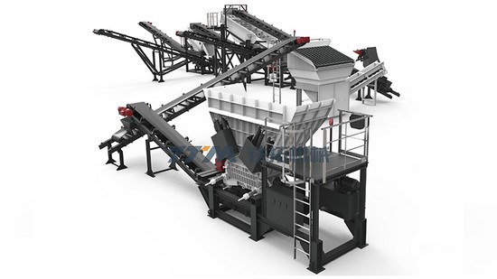 Planta de trituración y cribado de asfalto reciclado (RAP)